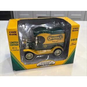 Gearbox Ford Crayola Truck Coin Bank No. 8 Limited Edition Vintage Toy NOS 1998